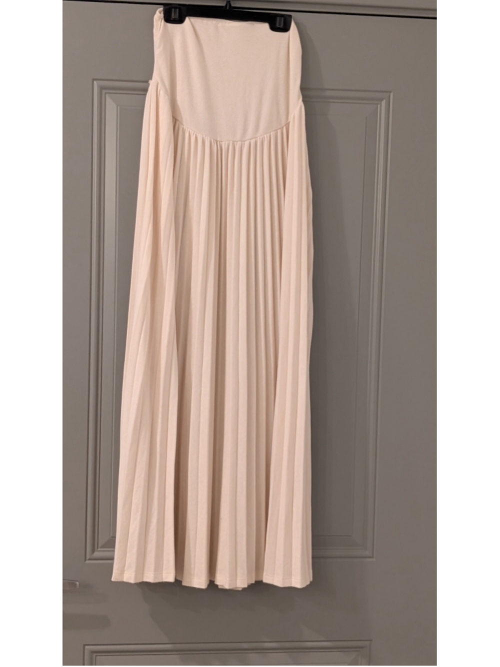 Anthropologie Lioness Pleated Maxi Skirt Cream Ivory Size medium - Picture 11 of 11